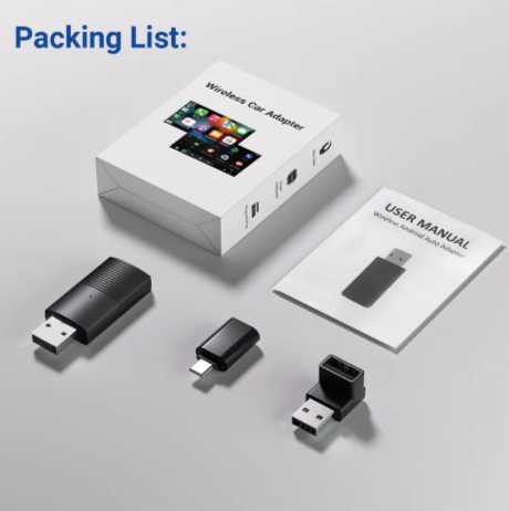 Original Car Wired to Wireless CarPlay & Android Auto Adapter